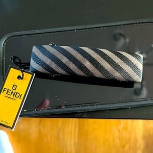 Fendi Pequin Pattern Barrette